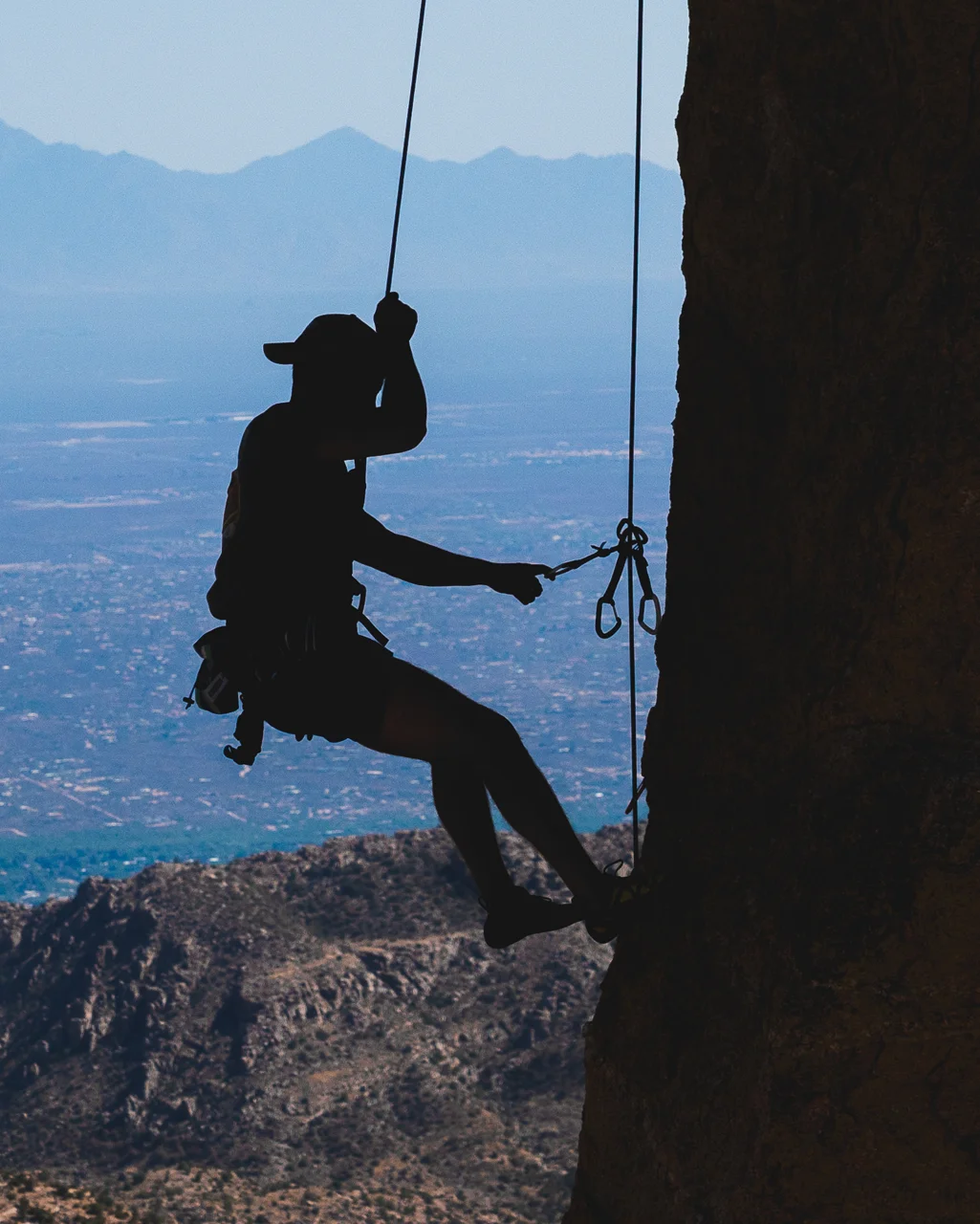 Rock climbing in Tucson